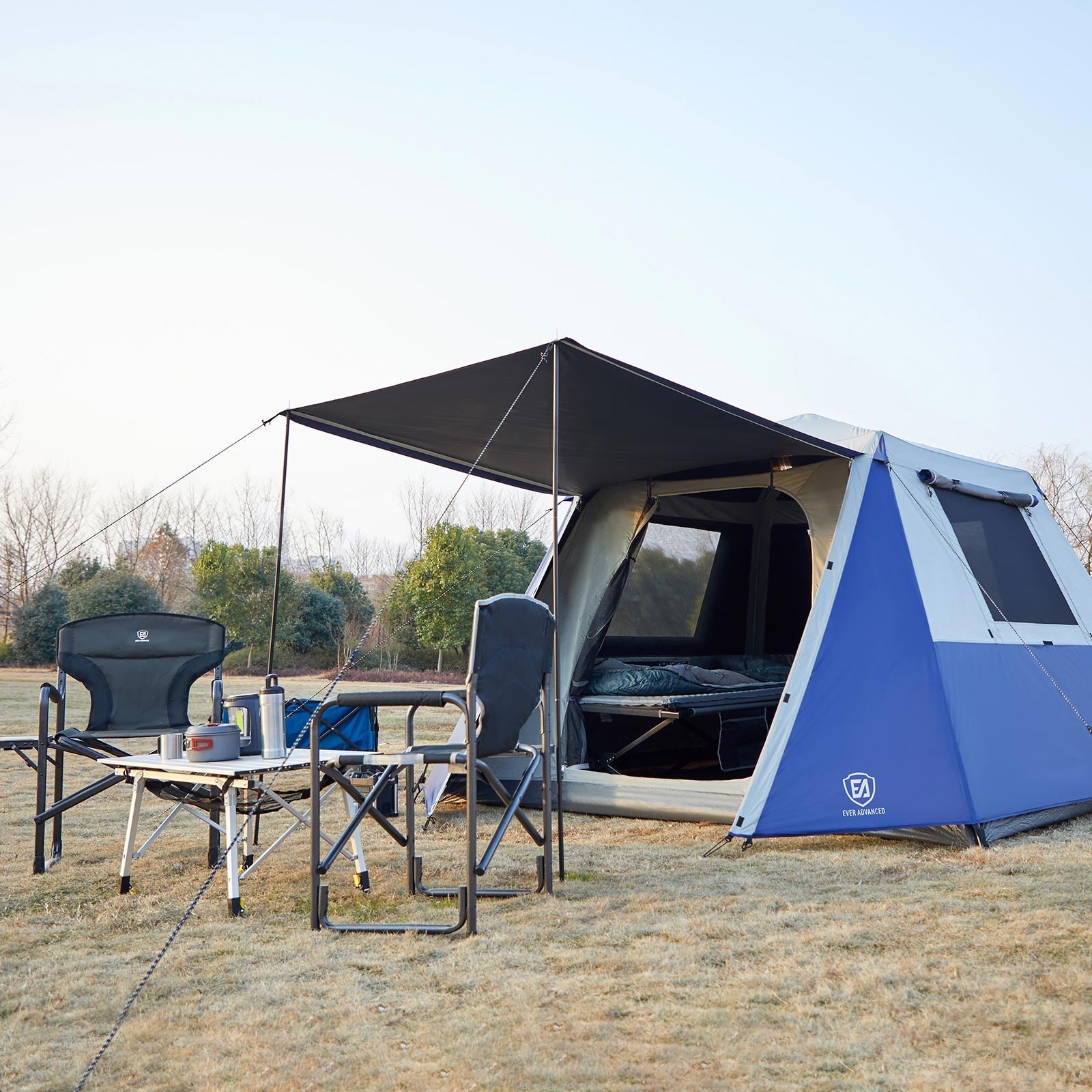 EVER ADVANCED 6 Person Blackout Tent With Porch - Portal Outdoors