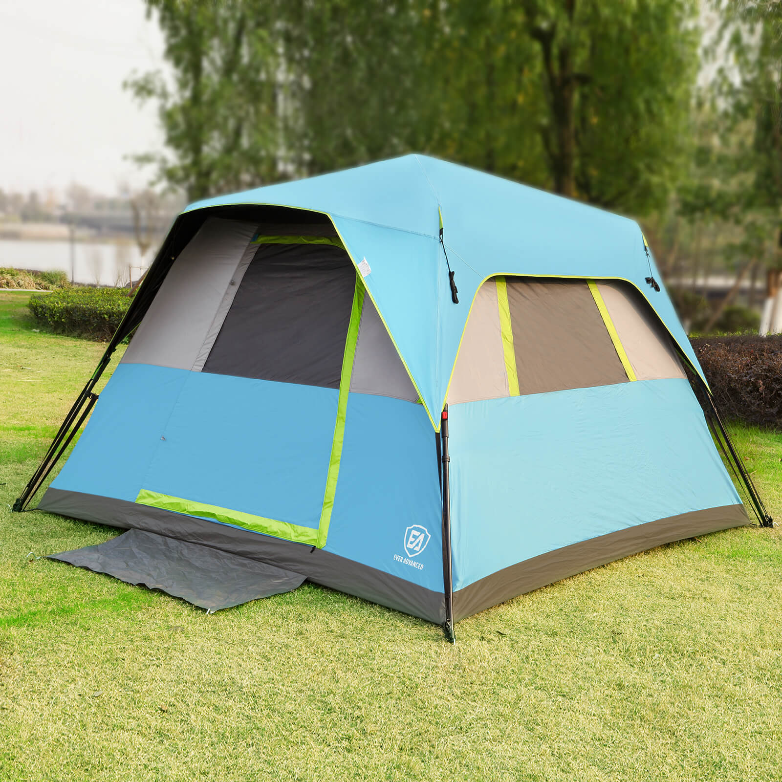 EVER ADVANCED 6 Person Instant Blackout Camping Tent - Portal Outdoors