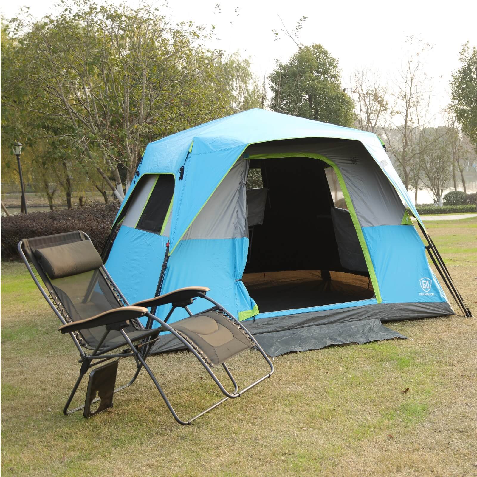 EVER ADVANCED 6 Person Instant Blackout Camping Tent - Portal Outdoors