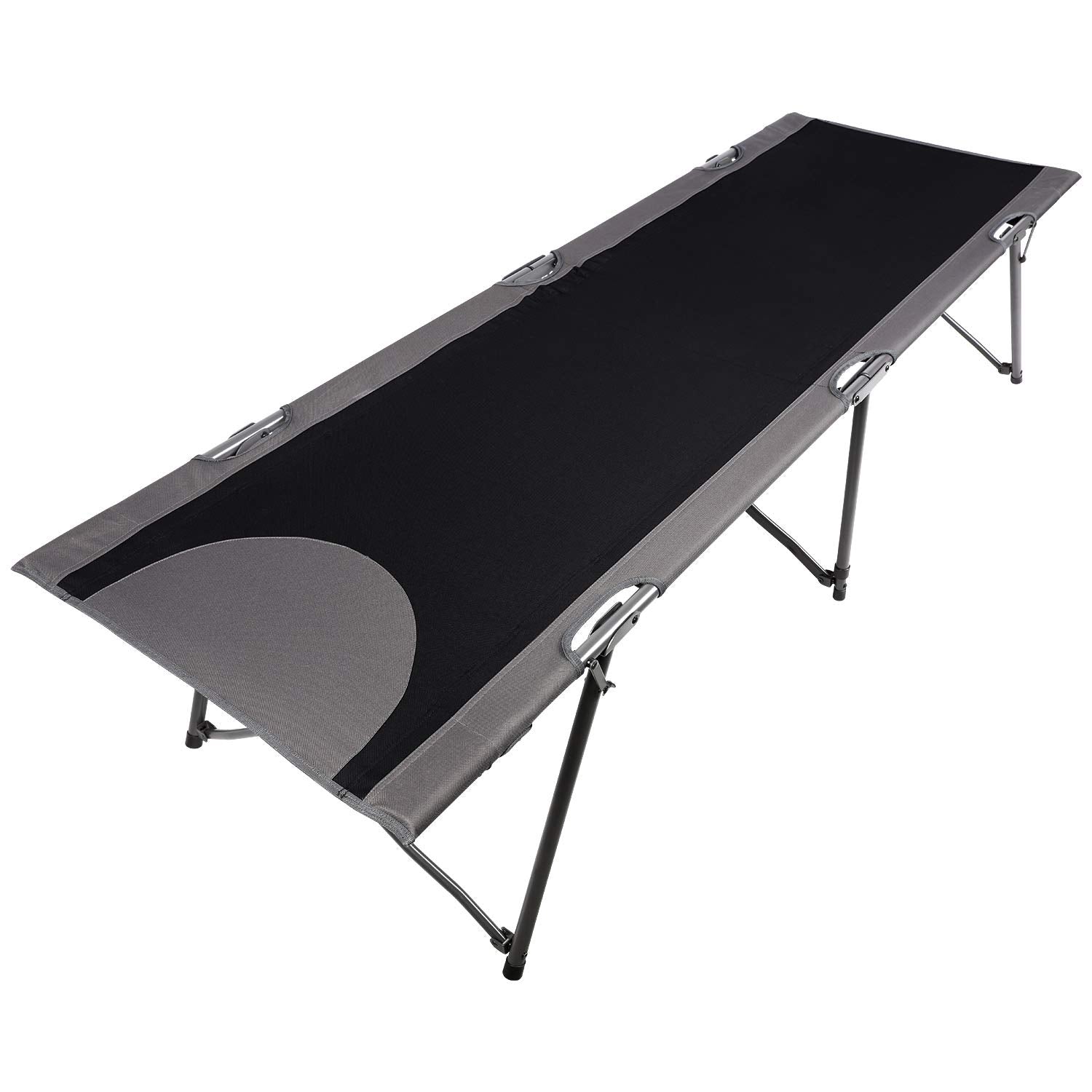 PORTAL Folding Portable Camping Cot, Travel Military Adult Cot with Carry Bag, Support 300lbs for Indoor & Outdoor Use
