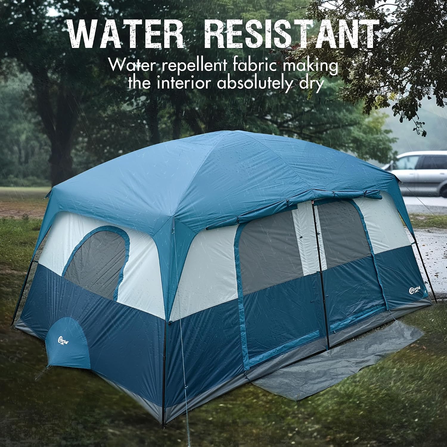 Portal Outdoors 8/10-Person Easy Setup Cabin Tent with Porch