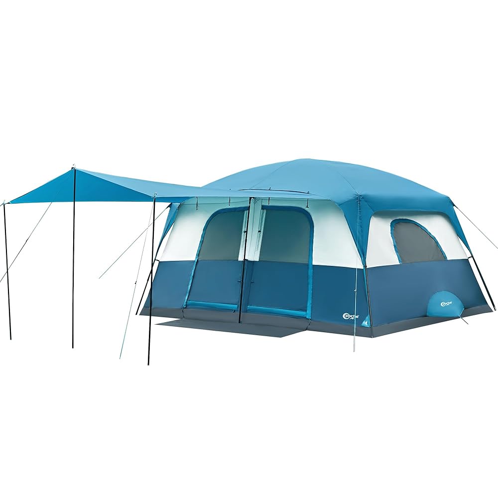 4 man tents with porch 10 Person Family Tent With Rooms
