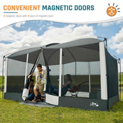 DMH Outdoors 13x9ft Screen Room Mesh Gazebos