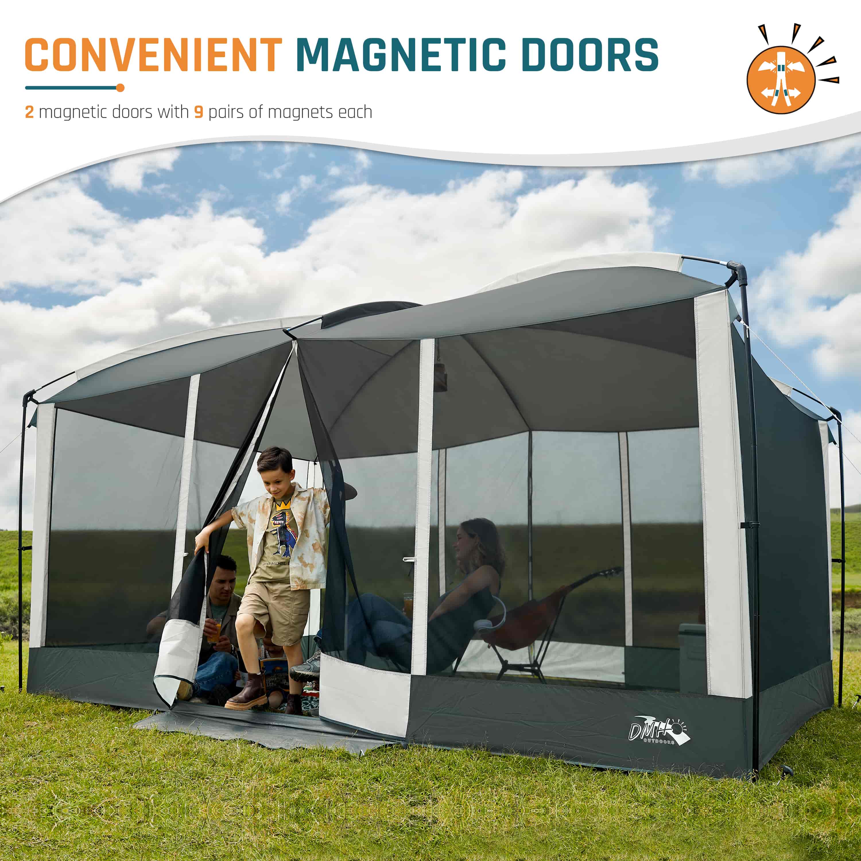 DMH Outdoors 13x9ft Screen Room Mesh Gazebos