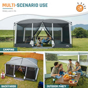 DMH Outdoors 13x9ft Screen Room Mesh Gazebos