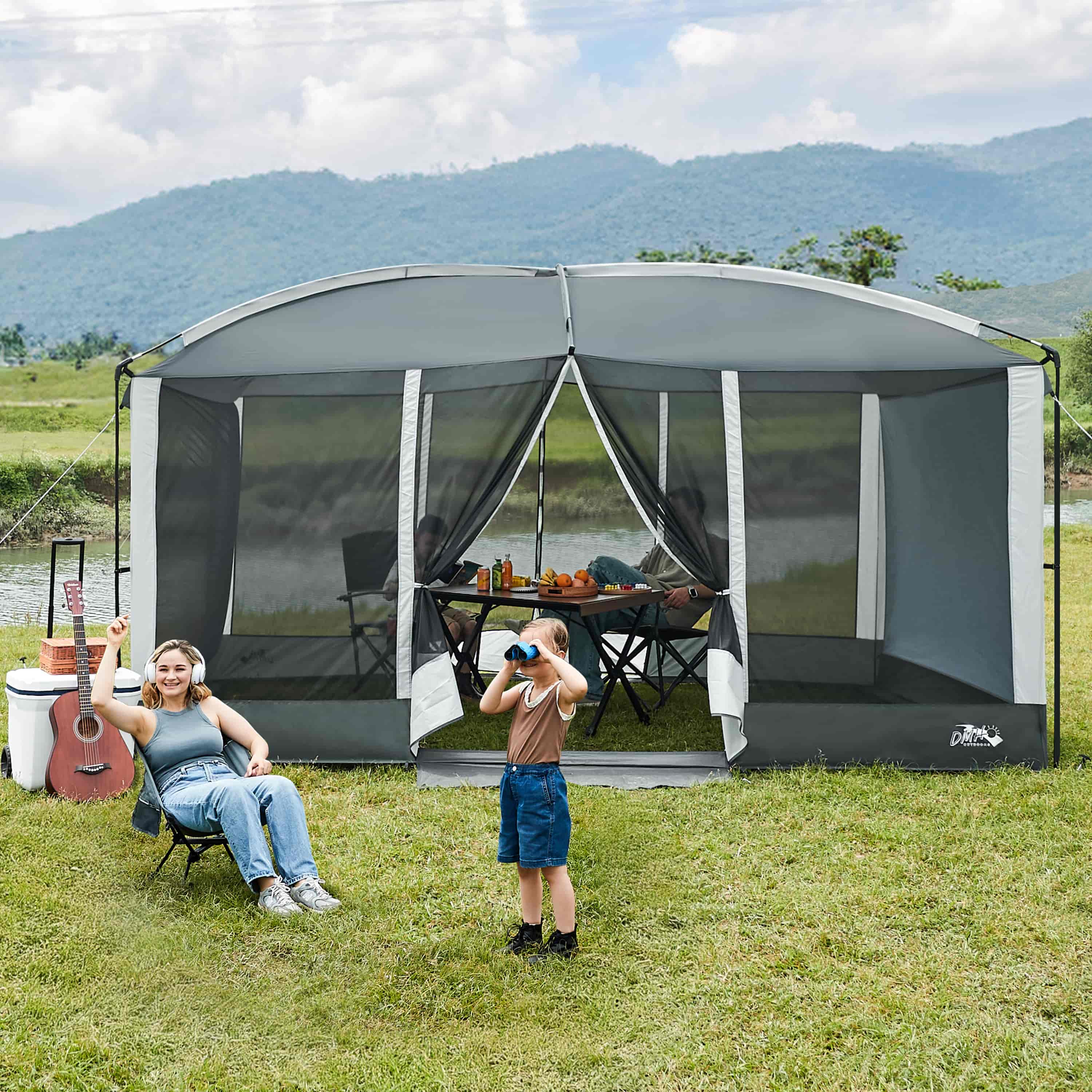 DMH Outdoors 13x9ft Screen Room Mesh Gazebos