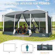 DMH Outdoors 13x9ft Screen Room Mesh Gazebos