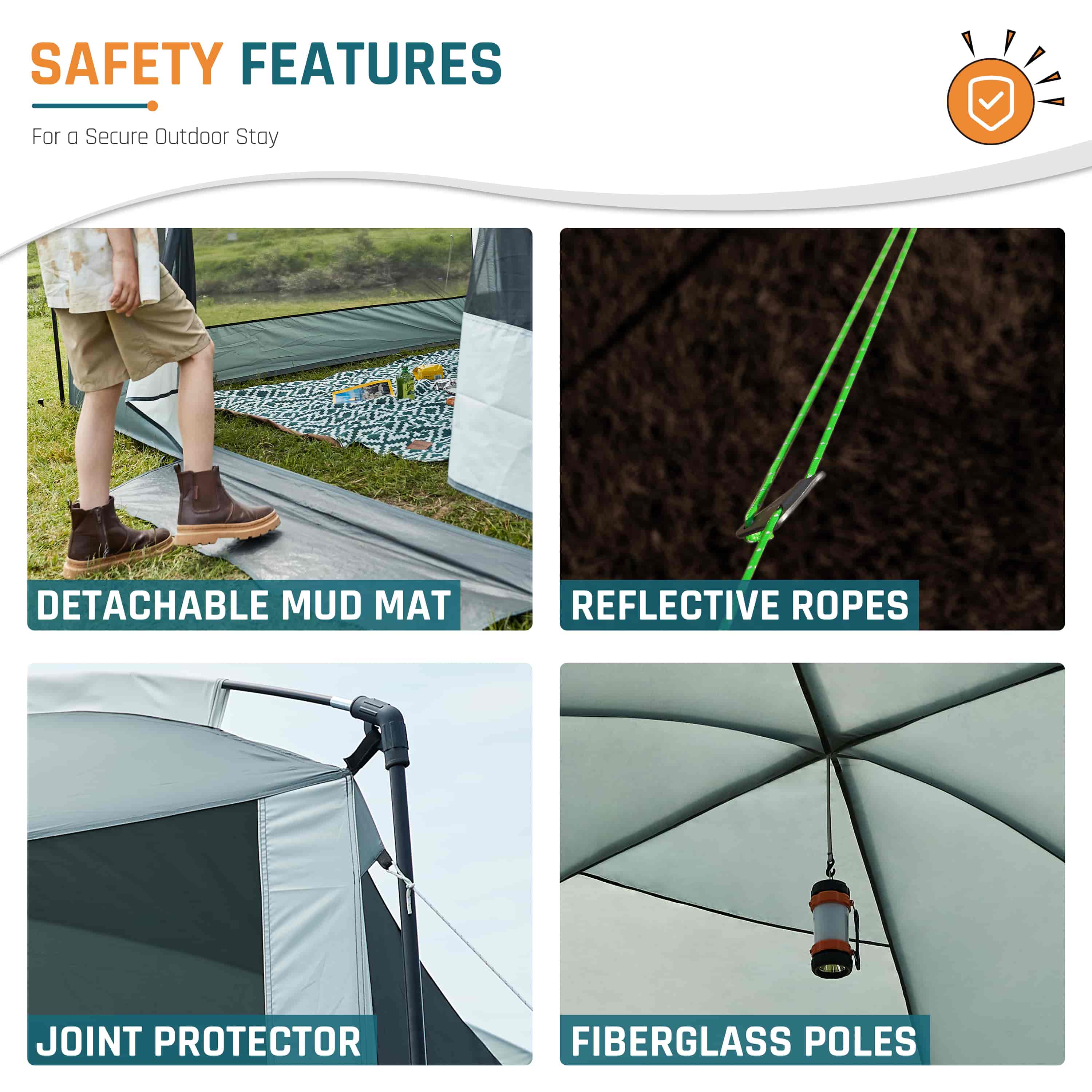 DMH Outdoors 13x9ft Screen Room Mesh Gazebos