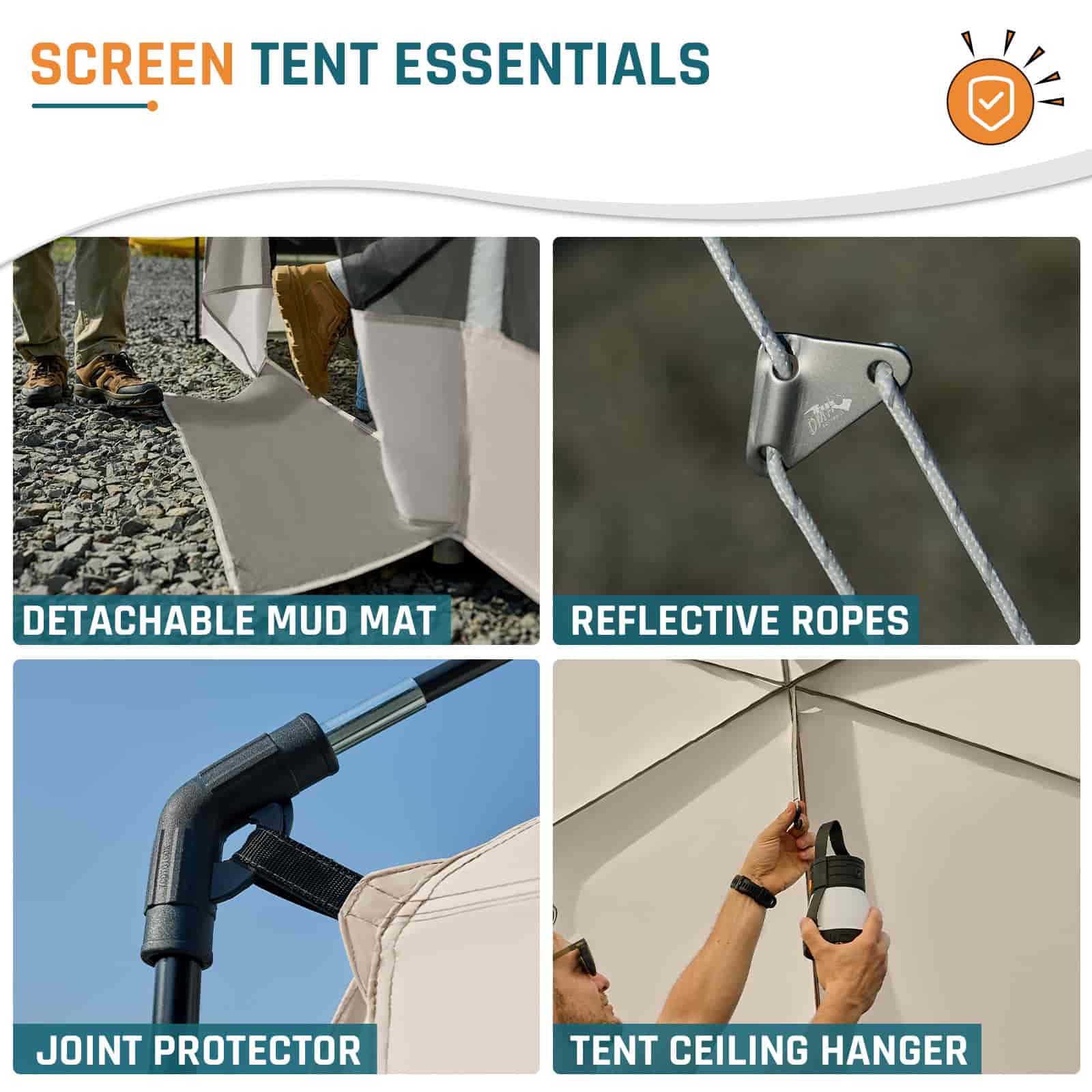 DMH Outdoors 13x9ft Screen Room Mesh Gazebos