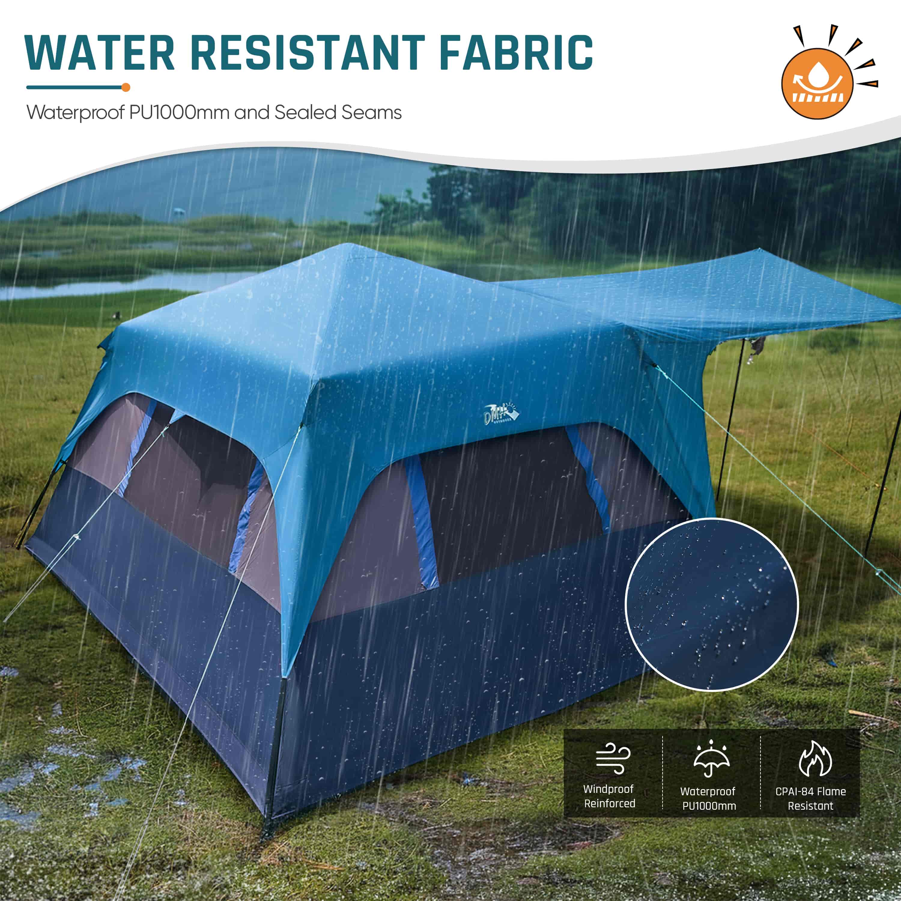DMH Outdoors 8 Person Instant Cabin Tent