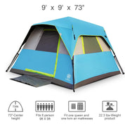 EVER ADVANCED 6 Person Instant Blackout Camping Tent - Portal Outdoors