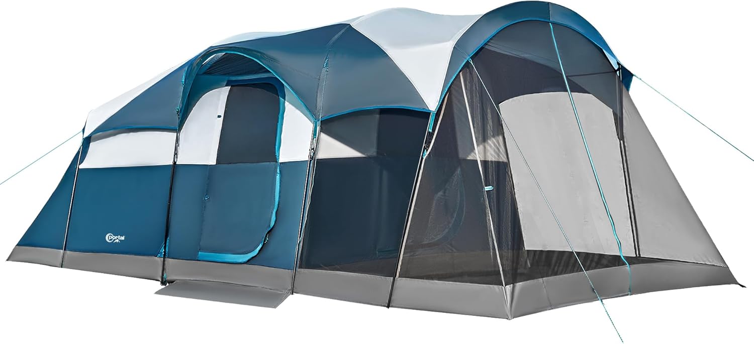 Portal Outdoors 6/8 Person Instant Camping Tent with Screen Porch