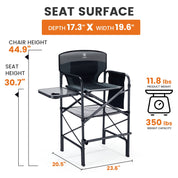 EVER ADVANCED Big - N - Tall Directors Chair - Portal Outdoors
