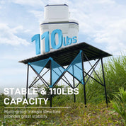 EVER ADVANCED Portable Roll - Up Camping Table - Portal Outdoors