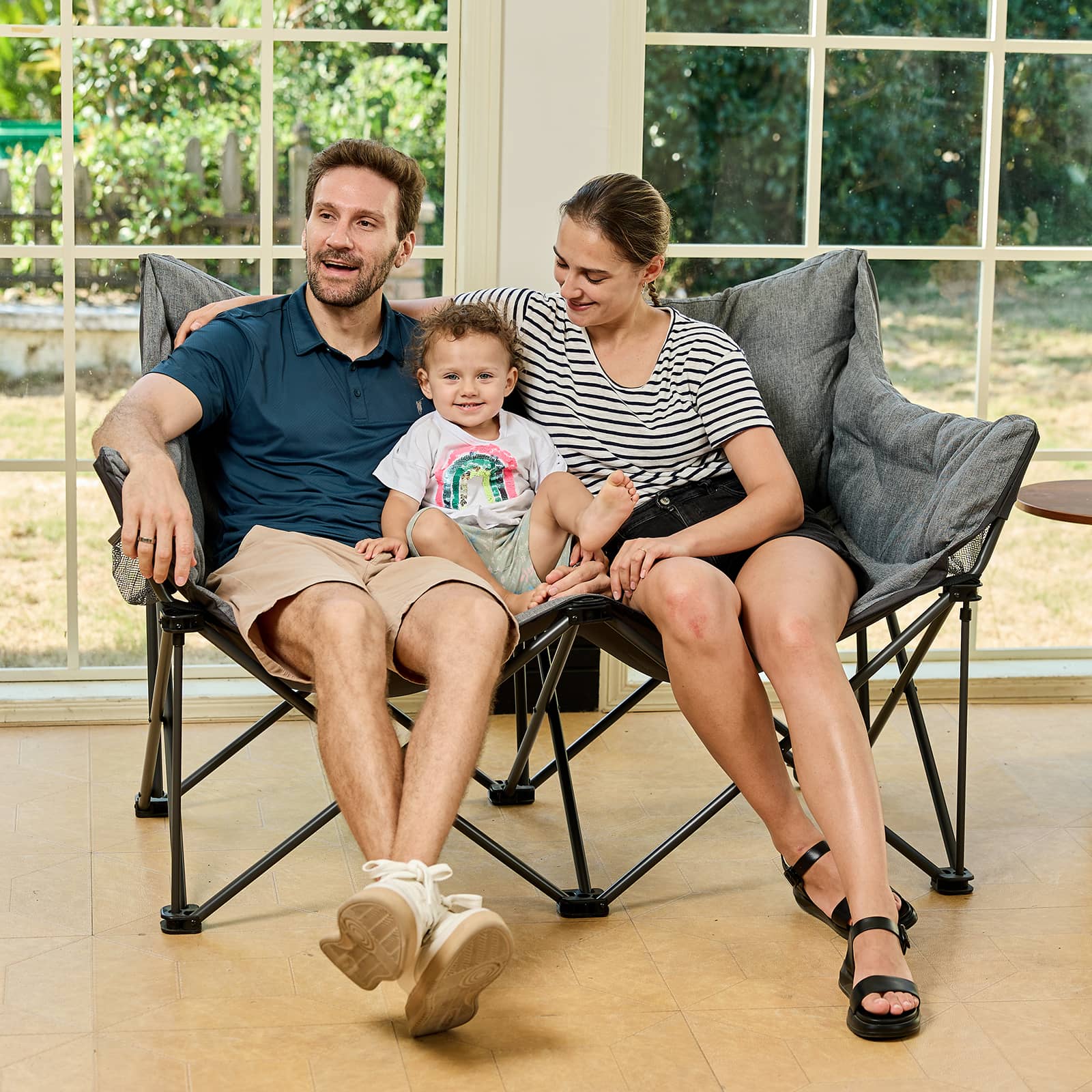 EVER ADVANCED Padded double Camping Chair - Camping Chair