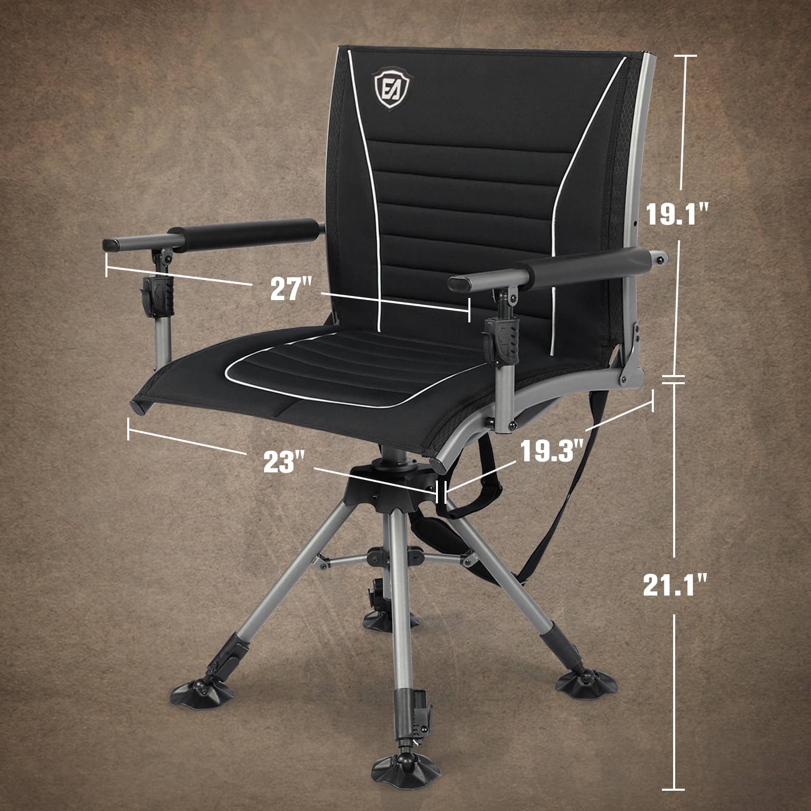 EVER ADVANCED Silent Swivel Hunting Chair - Portal Outdoors