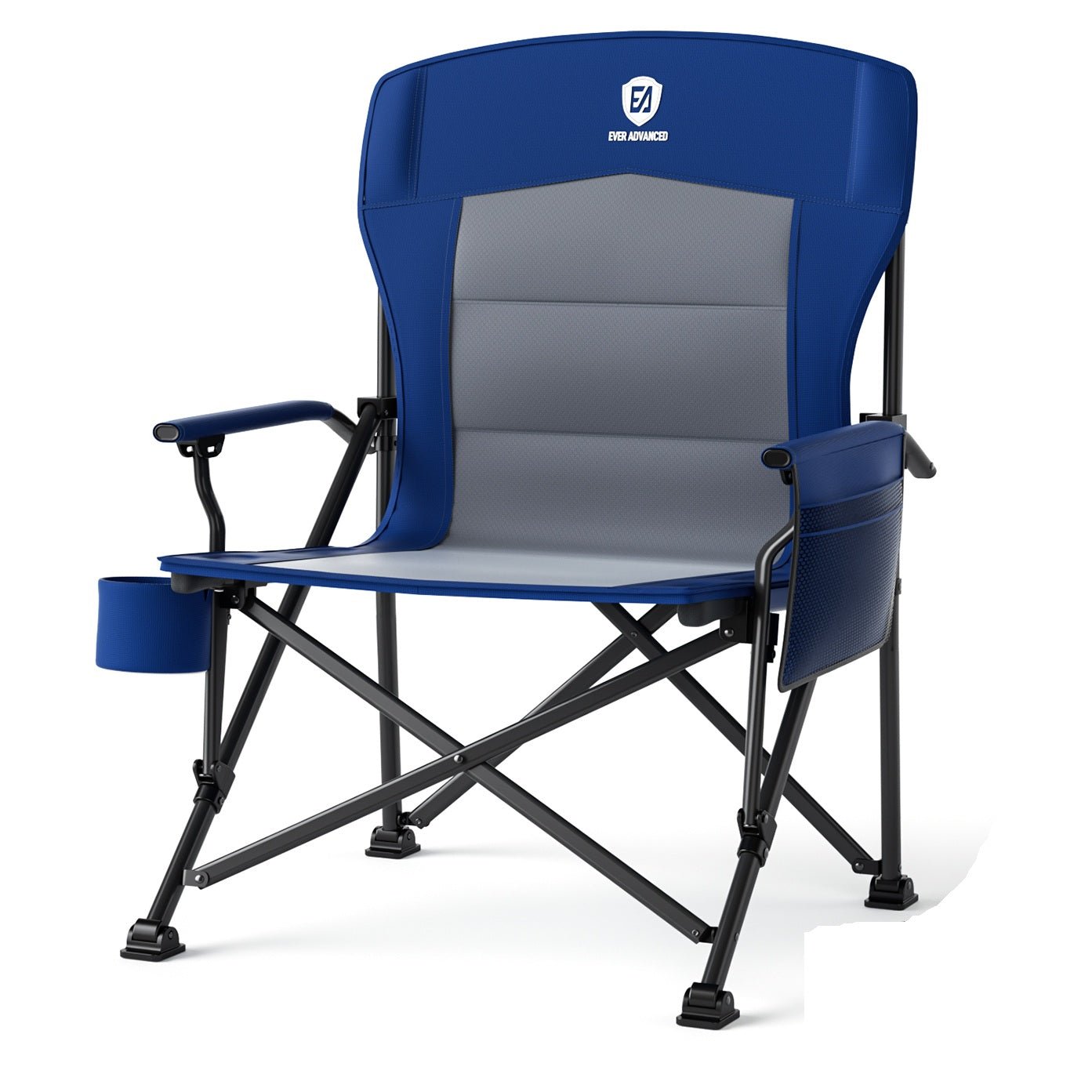 Oversized Folding Camping Chair Lumbar Support Padded | EVER