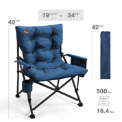 EVER ADVANCED Padded Oversized Folding Camping Chair - Portal Outdoors