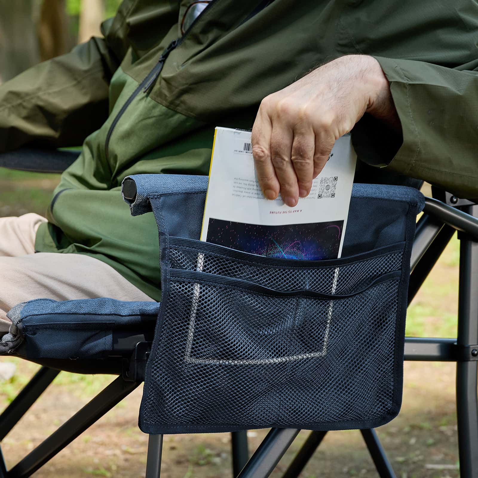 EVER ADVANCED Padded Oversized Folding Camping Chair - Portal Outdoors
