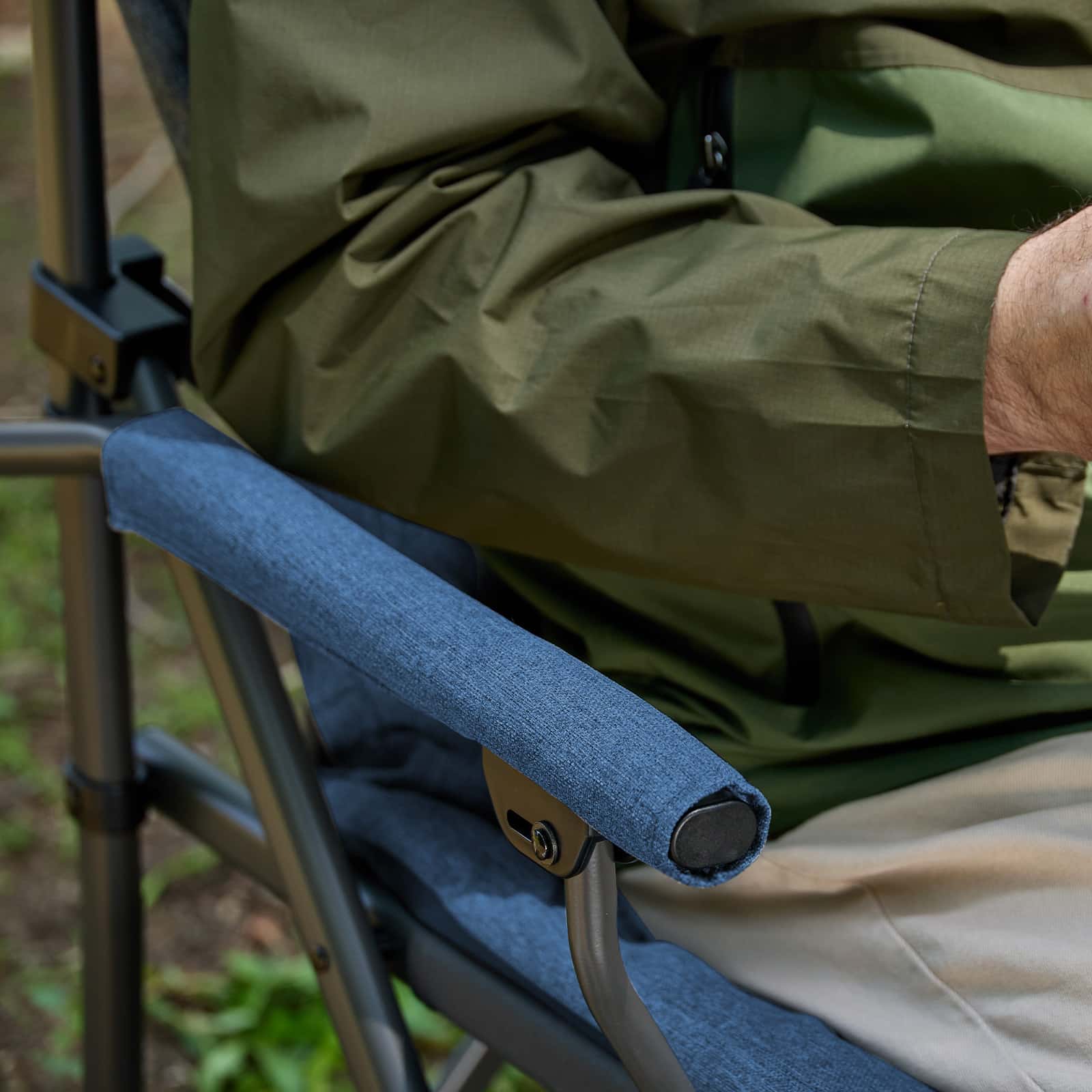 Oversized Folding Camping Chair Lumbar Support Padded | EVER