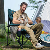 EVER ADVANCED Padded Oversized Folding Camping Chair - Portal Outdoors