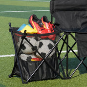 EVER ADVANCED 6 Seats Folding Chair with Storage Baskets & Pockets - Portal Outdoors