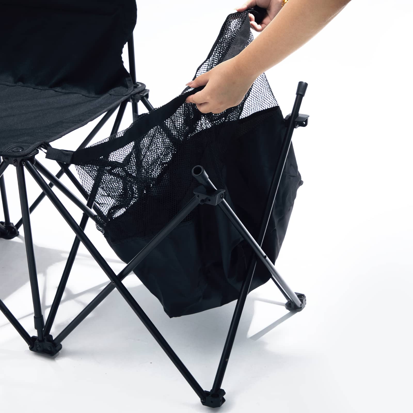EVER ADVANCED 6 Seats Folding Chair with Storage Baskets & Pockets - Portal Outdoors