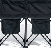 EVER ADVANCED 6 Seats Folding Chair with Storage Baskets & Pockets - Portal Outdoors
