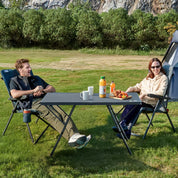 EVER ADVANCED Flip Large Camping Folding Table - Portal Outdoors