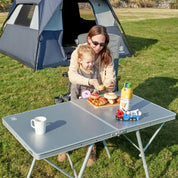 EVER ADVANCED Flip Large Camping Folding Table - Portal Outdoors