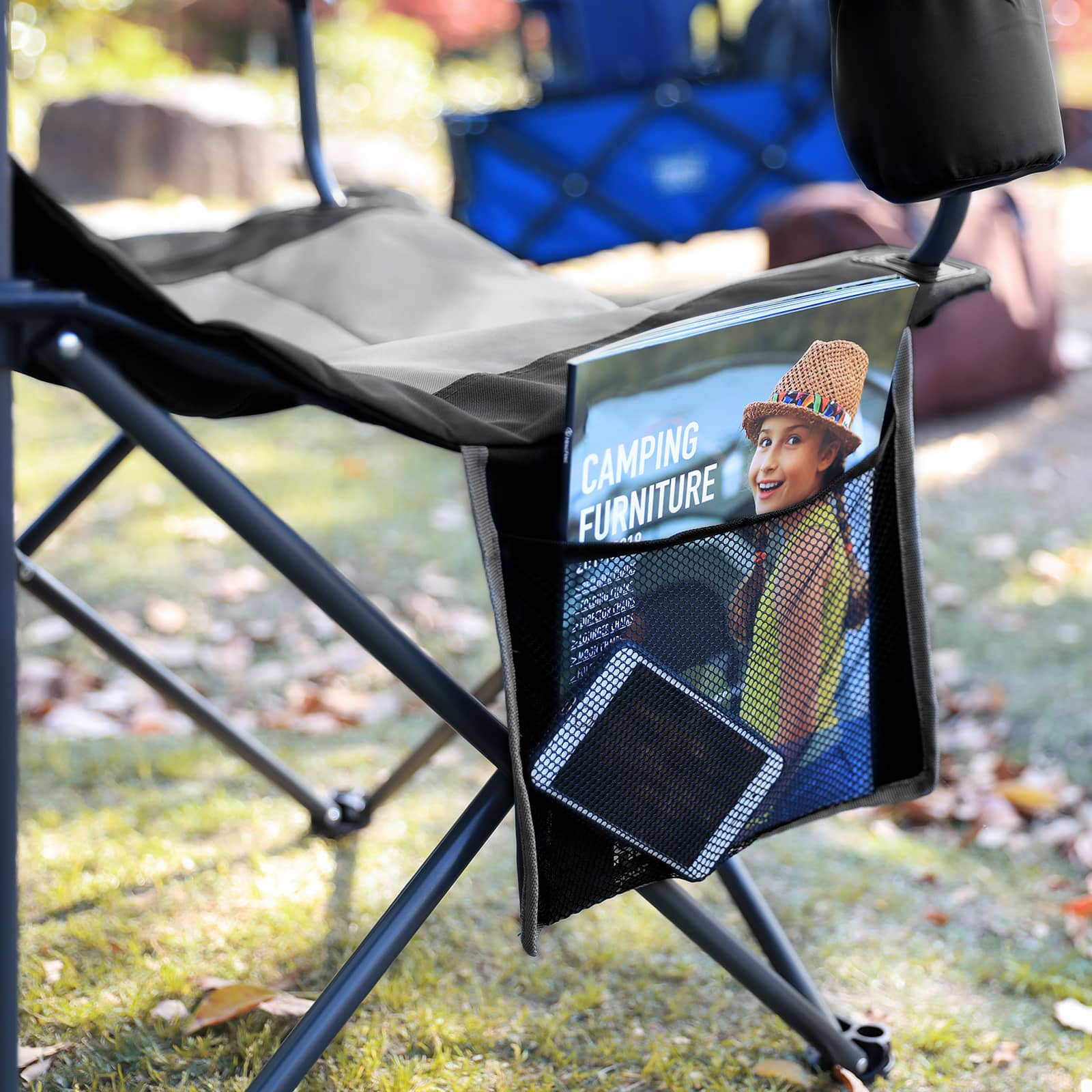 EVER ADVANCED High Back Folding Camping Chair - Portal Outdoors
