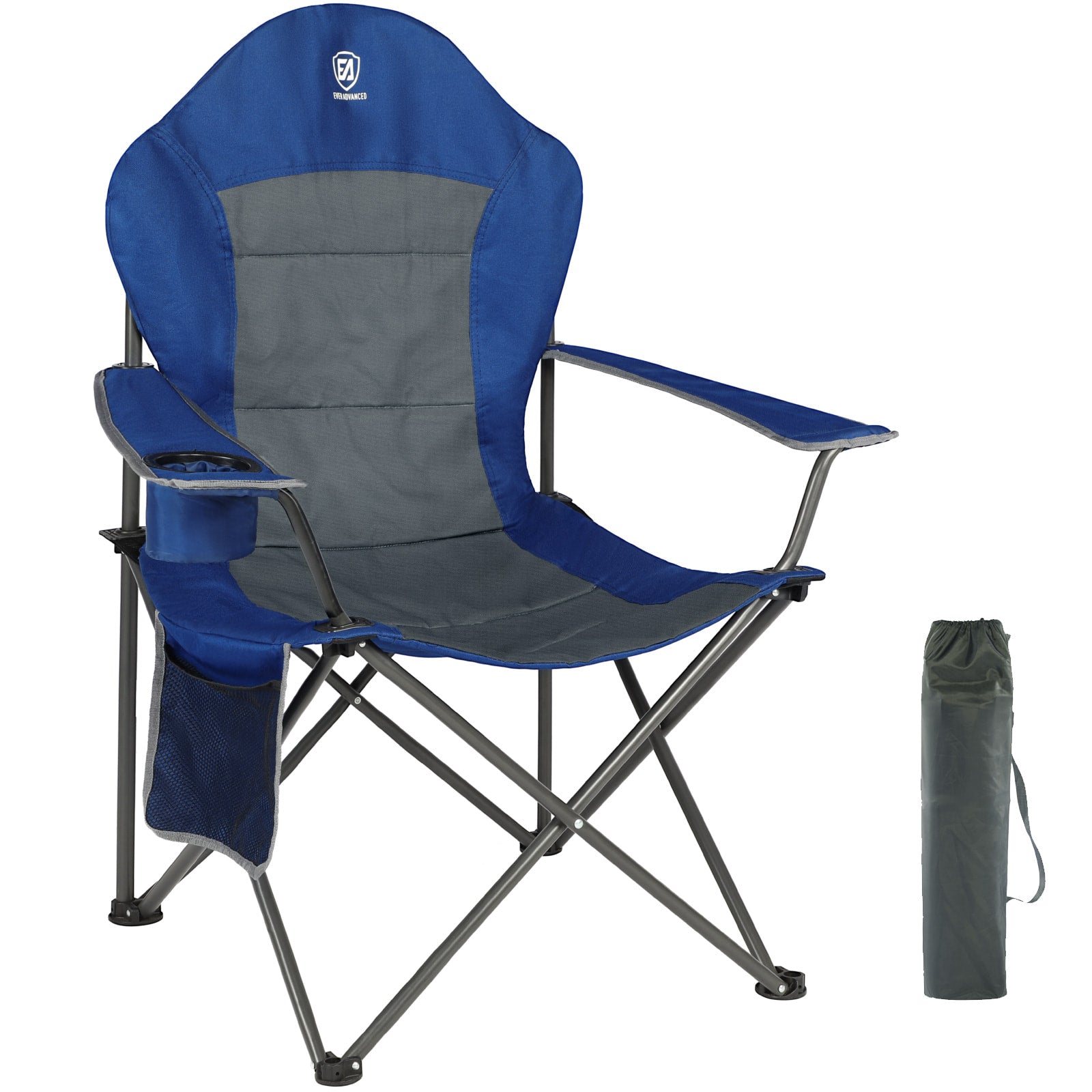 EVER ADVANCED High Back Folding Camping Chair - Portal Outdoors