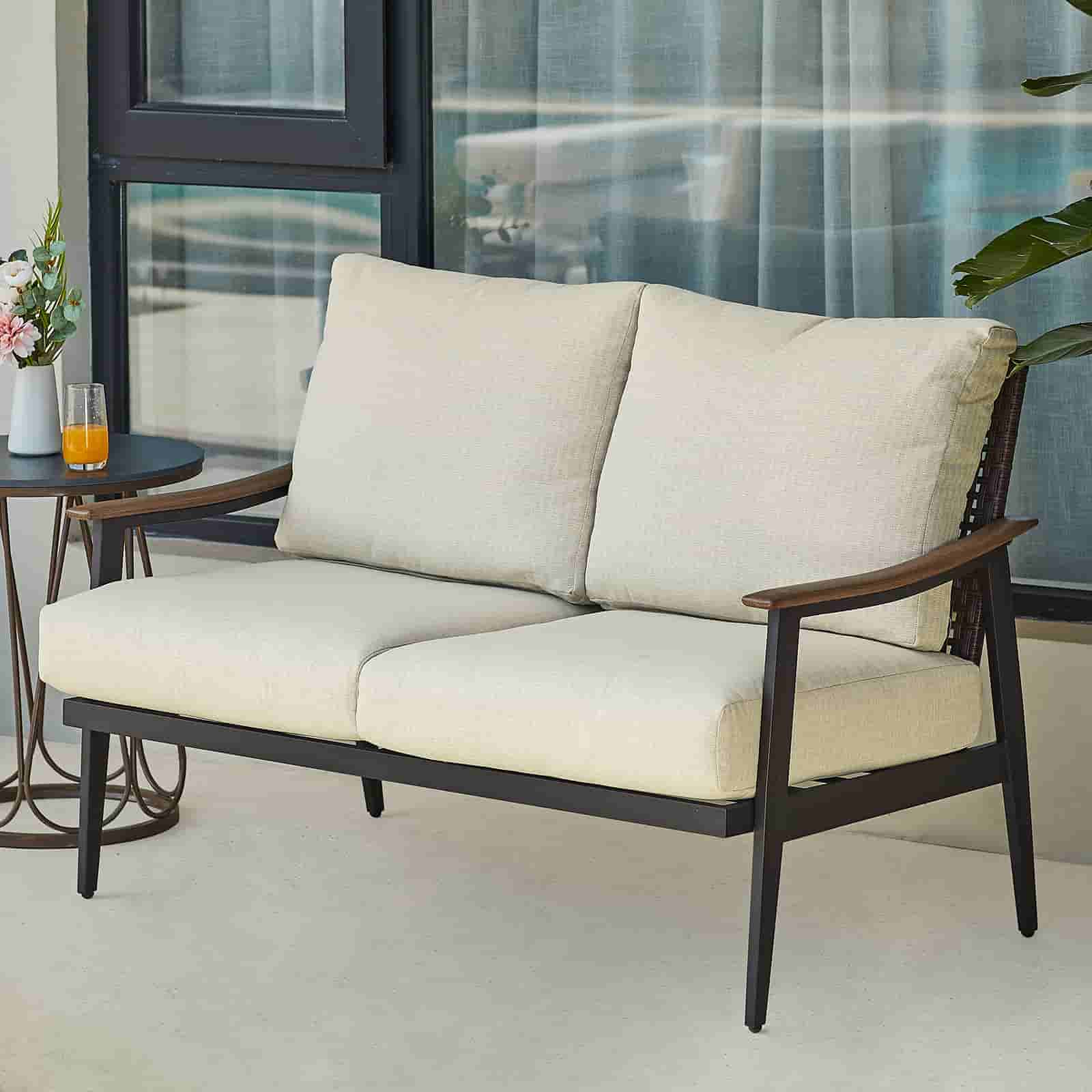 Natural Expressions High Back Outdoor Loveseat - Portal Outdoors