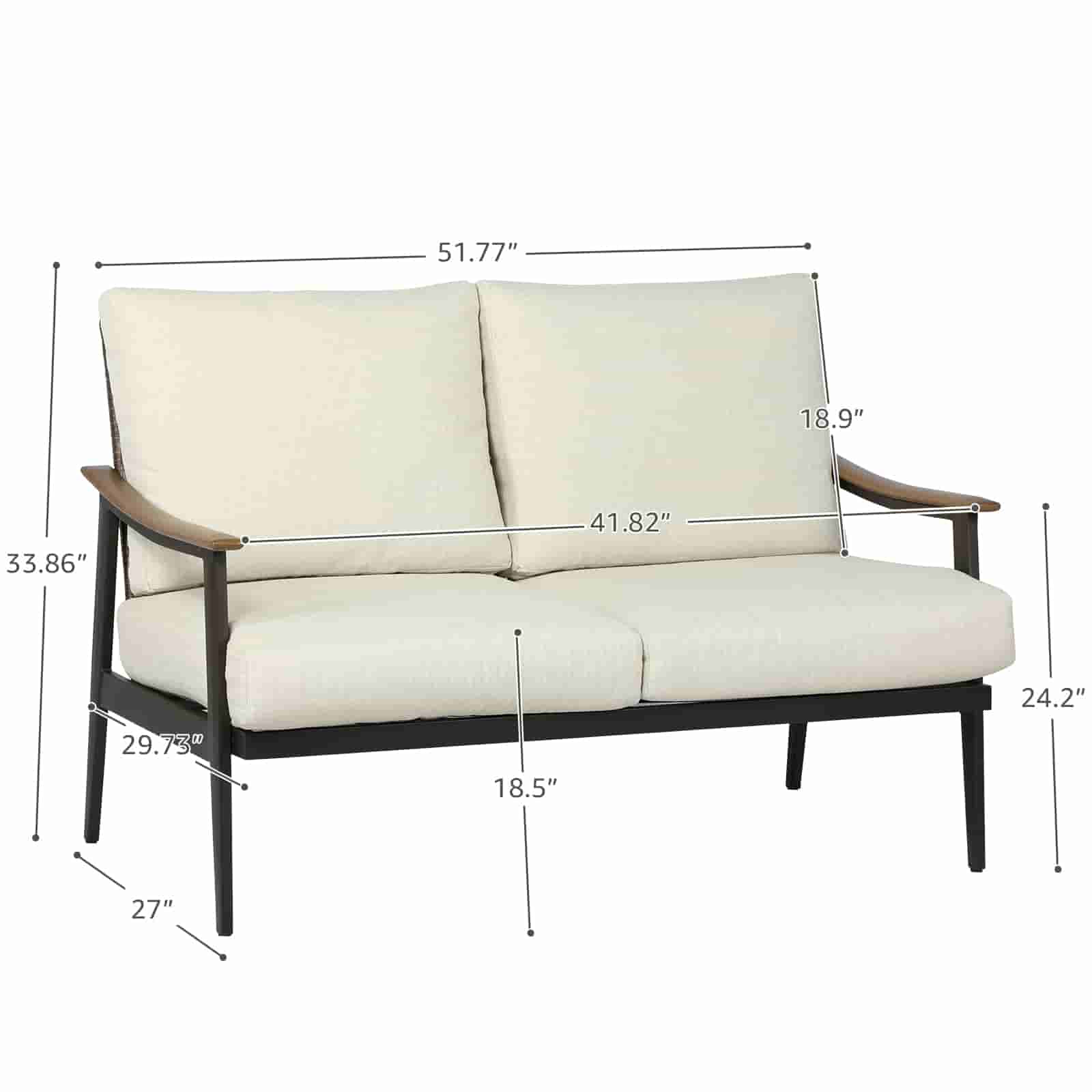 Natural Expressions High Back Outdoor Loveseat - Portal Outdoors