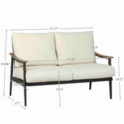 Natural Expressions High Back Outdoor Loveseat - Portal Outdoors