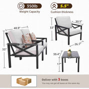 Natural Expressions 4 - Seater Patio Conversation Sets with Coffee Table - Portal Outdoors