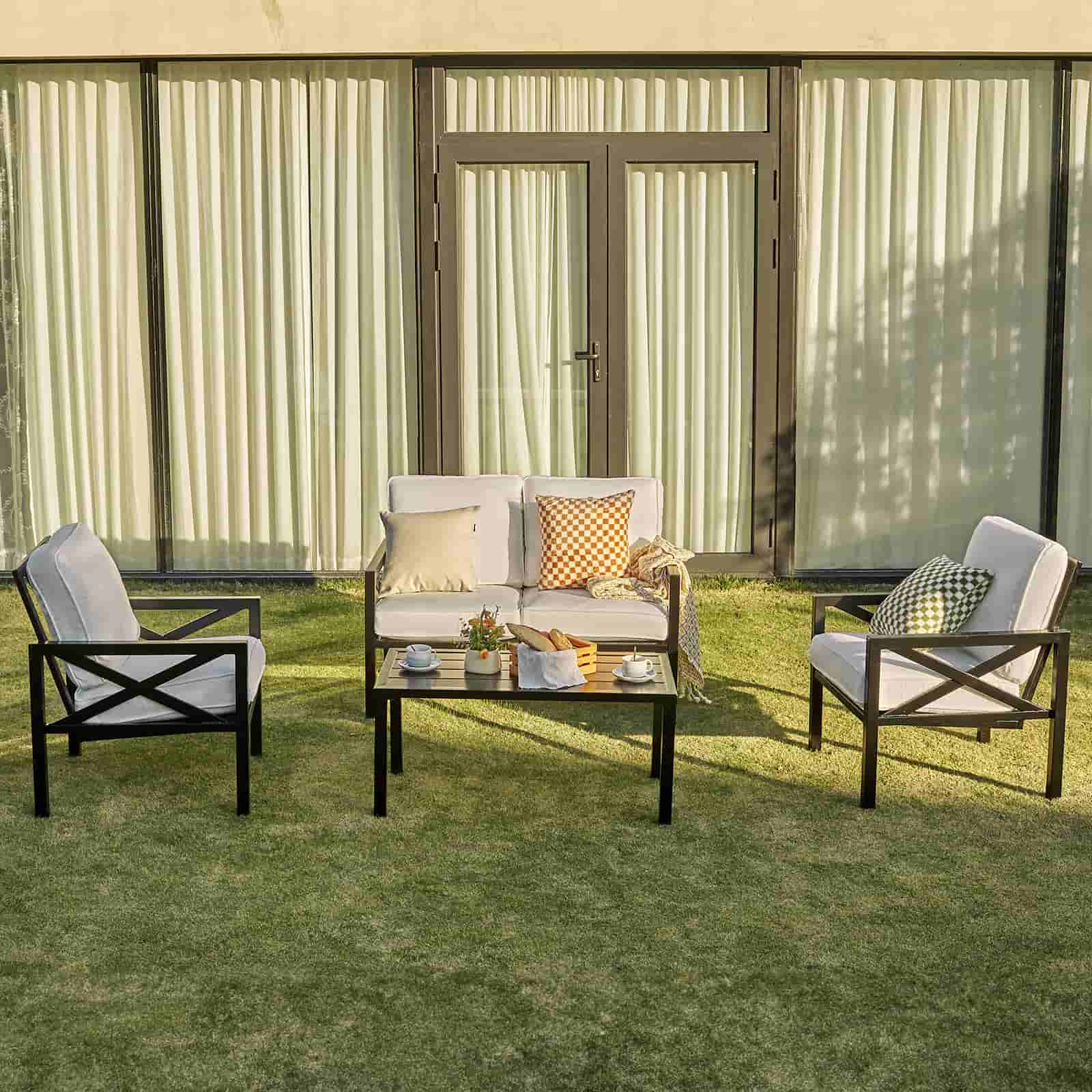 Natural Expressions 4 - Seater Patio Conversation Sets with Coffee Table - Portal Outdoors