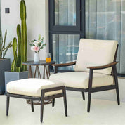 Patio Sofa With Multi - functional Ottoman - Natural Expressions