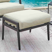 Patio Sofa With Multi - functional Ottoman - Natural Expressions