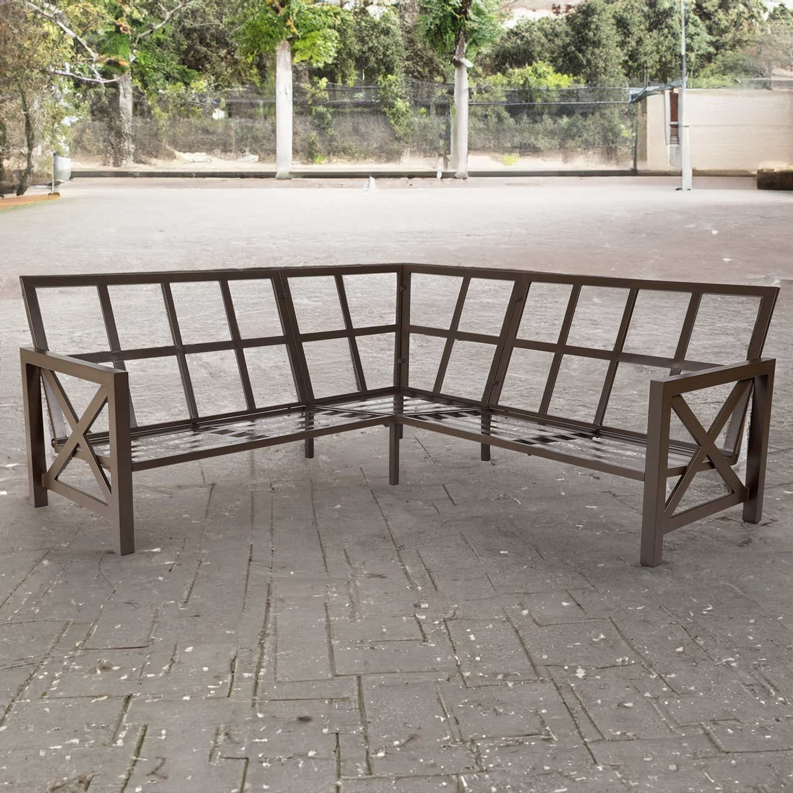 6 - Seater L Shape Sectional Outdoor sofa - Natural Expressions