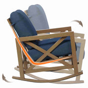 Natural Expressions Patio Rocking Chair Set With Coffee Tables - Portal Outdoors
