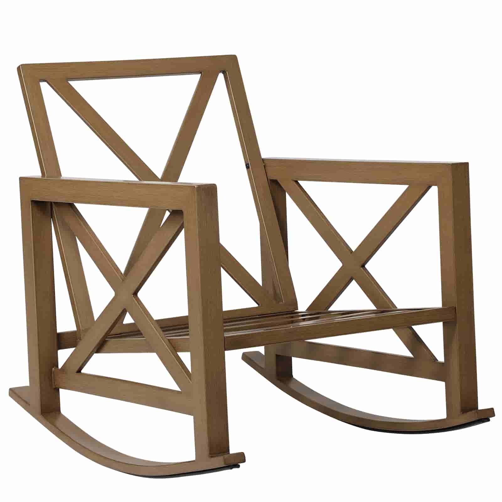 Natural Expressions Patio Rocking Chair Set With Coffee Tables - Portal Outdoors