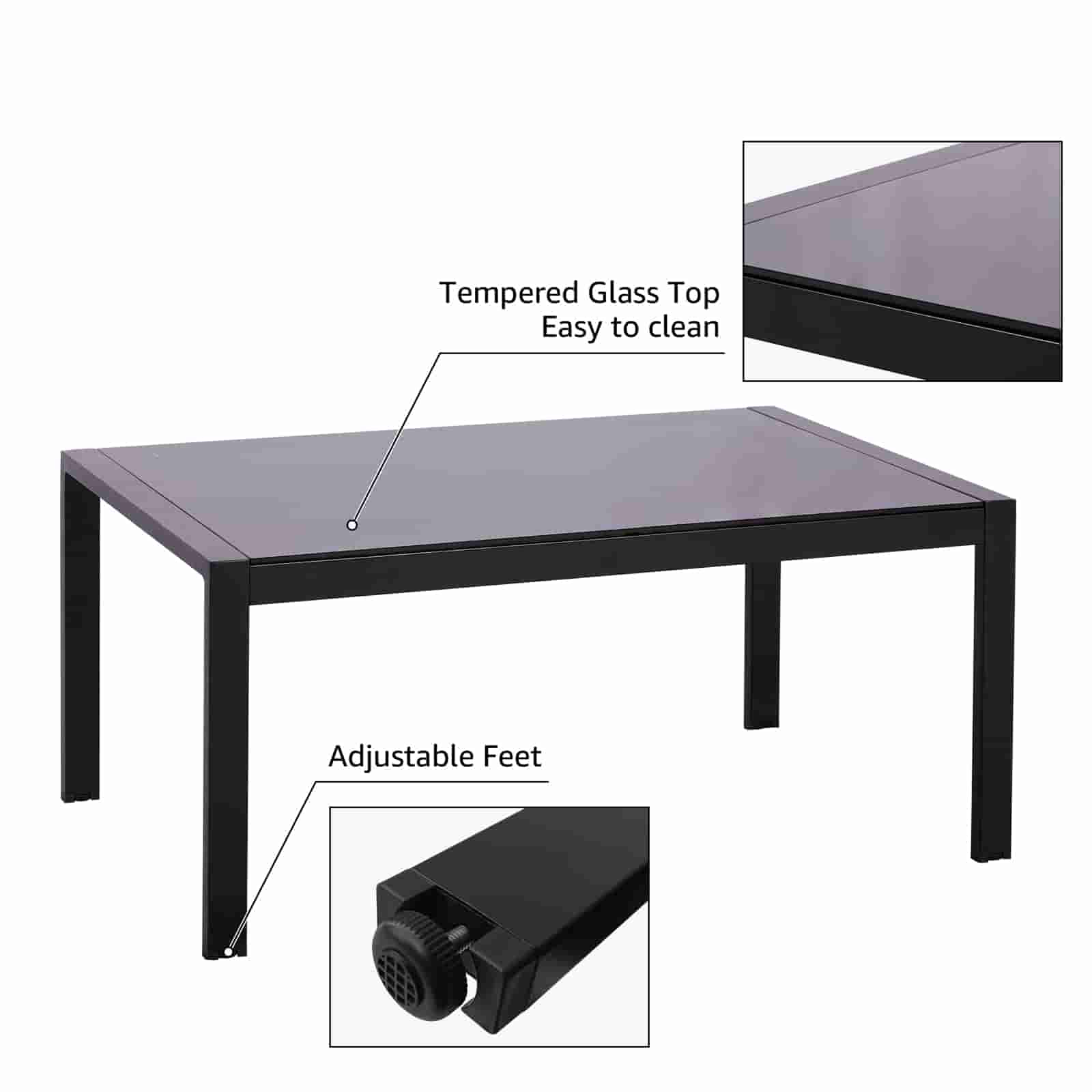 Natural Expressions 4 - Seater Mesh Back Conversation Set With Patio Coffee Table - Portal Outdoors