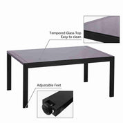 Natural Expressions 4 - Seater Mesh Back Conversation Set With Patio Coffee Table - Portal Outdoors