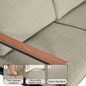 Natural Expressions 4 - Seater Mesh Back Conversation Set With Patio Coffee Table - Portal Outdoors