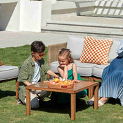 Natural Expressions 4 - Seater Wicker Sectional Outdoor sofa With Metal Table - Portal Outdoors