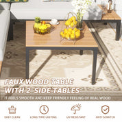 Natural Expressions 6 - Seater Armless L Shape Sectional Outdoor Sofa With Detachable Backrest - Portal Outdoors