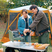 EVER ADVANCED Adjustable Camping Kitchen Table with Storage - Portal Outdoors