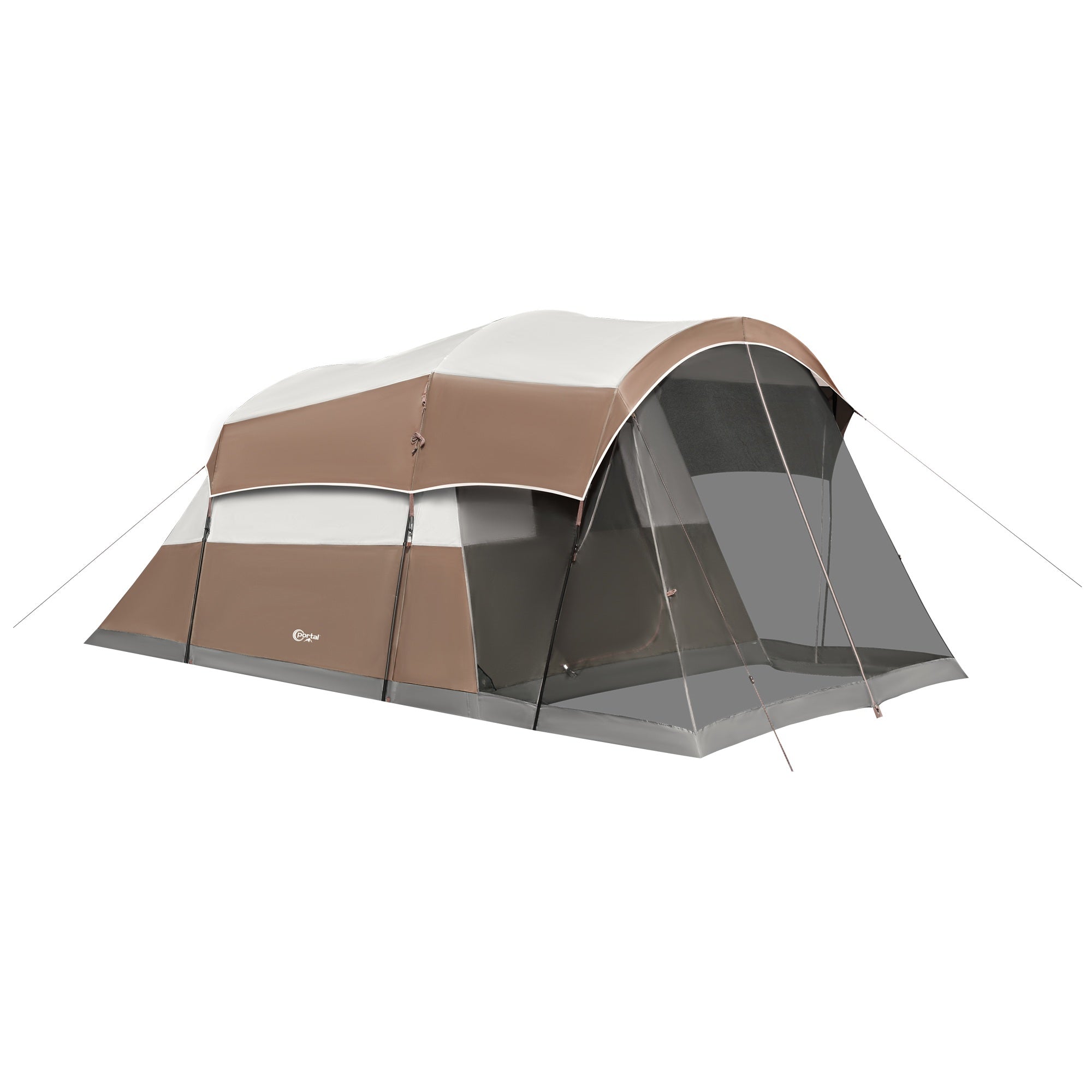 6 Person Family Camping Tent with Screen Porch