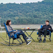EVER ADVANCED Collapsible Patio Rocking Camping Chair - Portal Outdoors